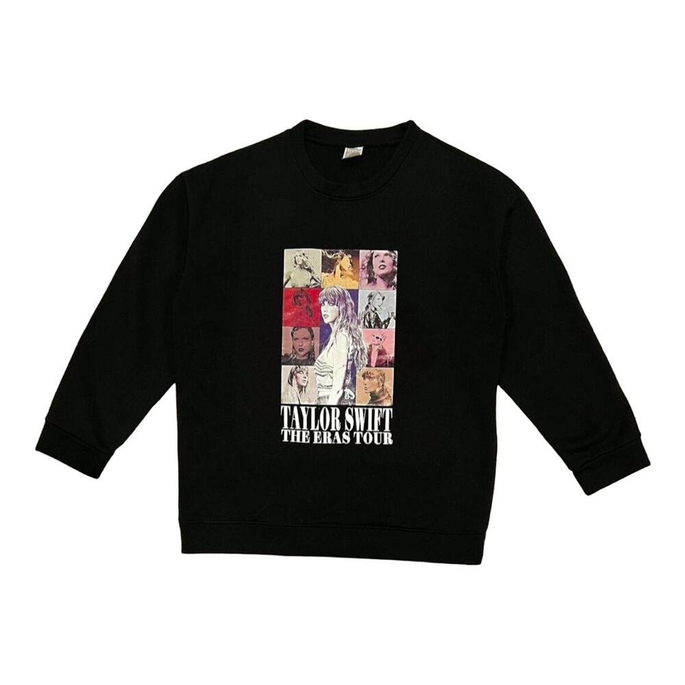 ★ Taylor Swift The Eras Tour Concert Merch Black Sweatshirt ★